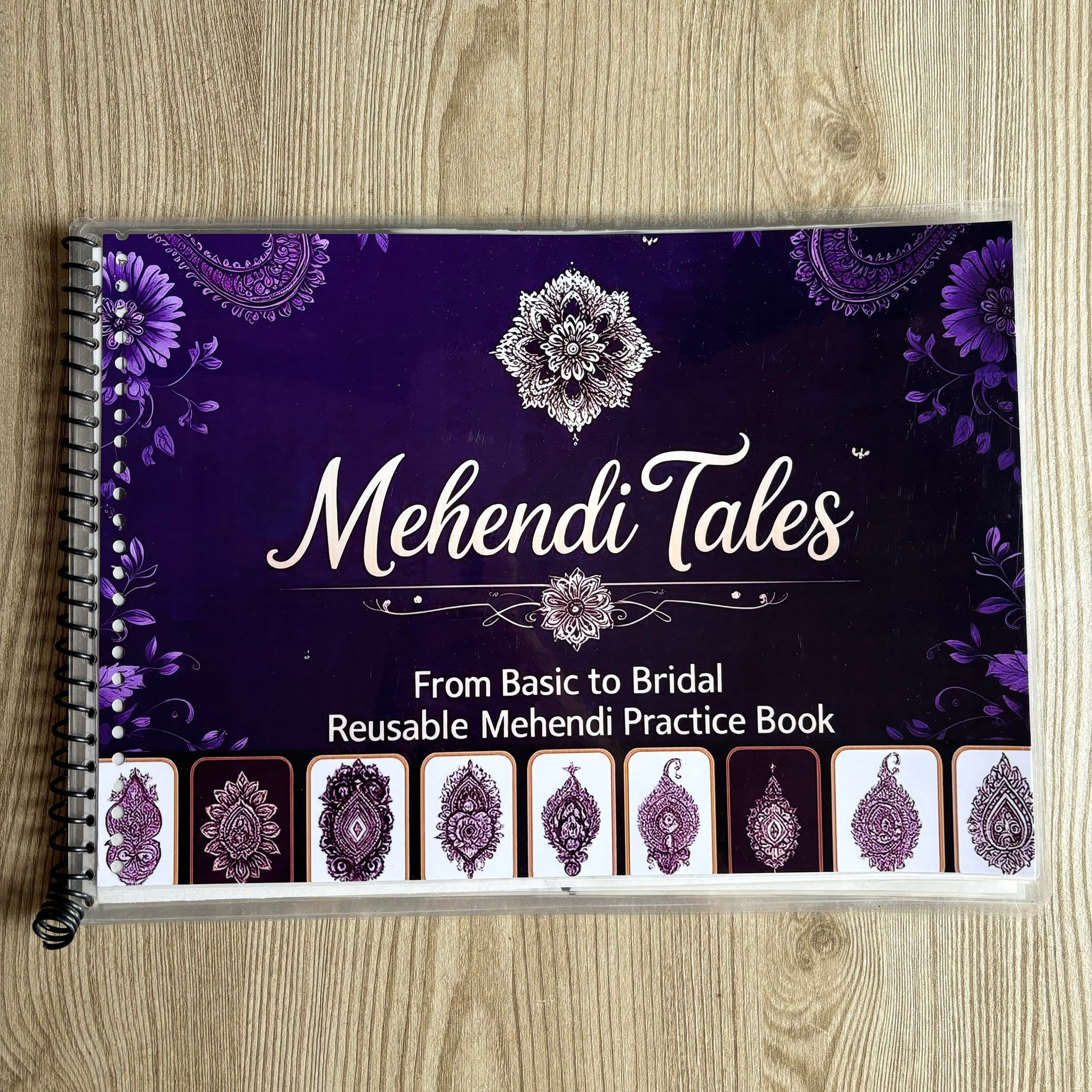 Reusable Mehendi Practice Book (From Basic to Bridal)