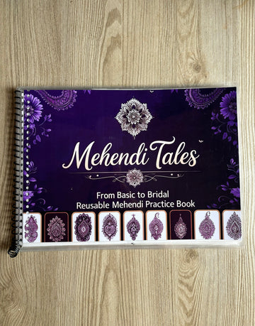 Reusable Mehendi Practice Book (From Basic to Bridal)