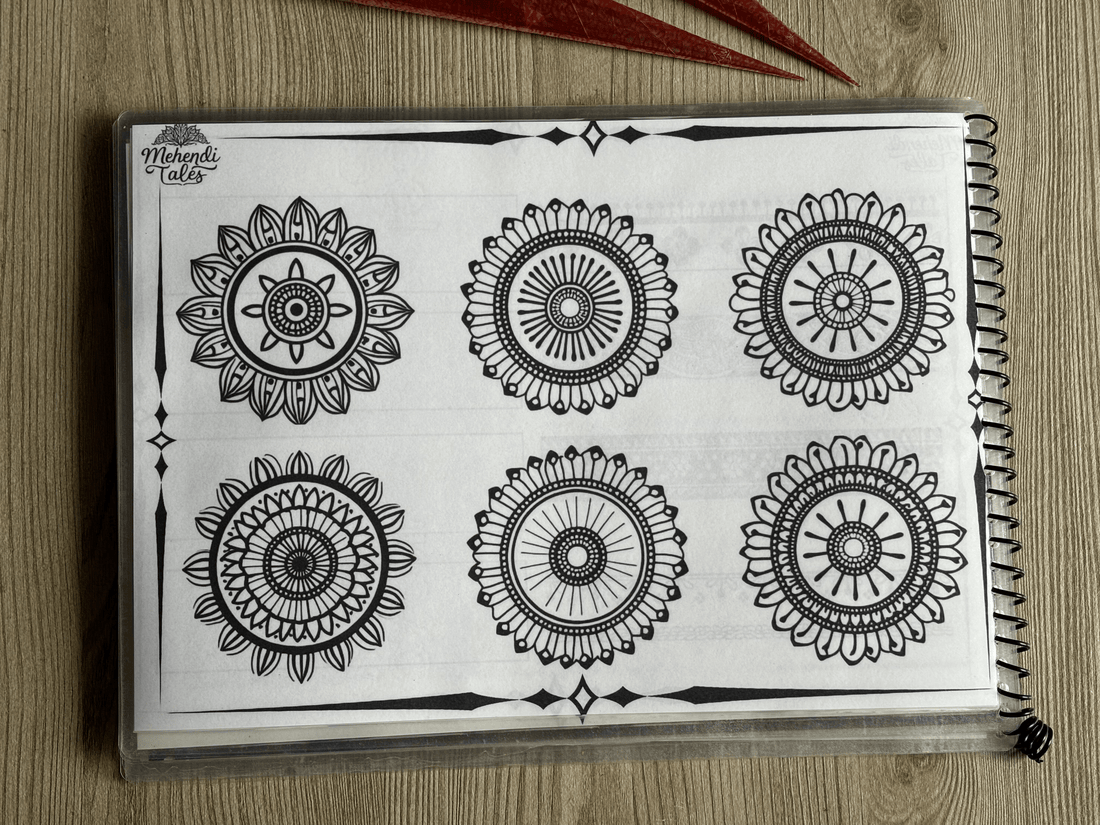 Reusable Mehendi Practice Book (From Basic to Bridal)